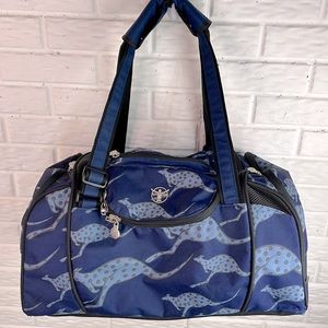 CHIEMSEE DUFFEL BAG BLUE KANGAROO LARGE SPORT TRAVEL NYLON